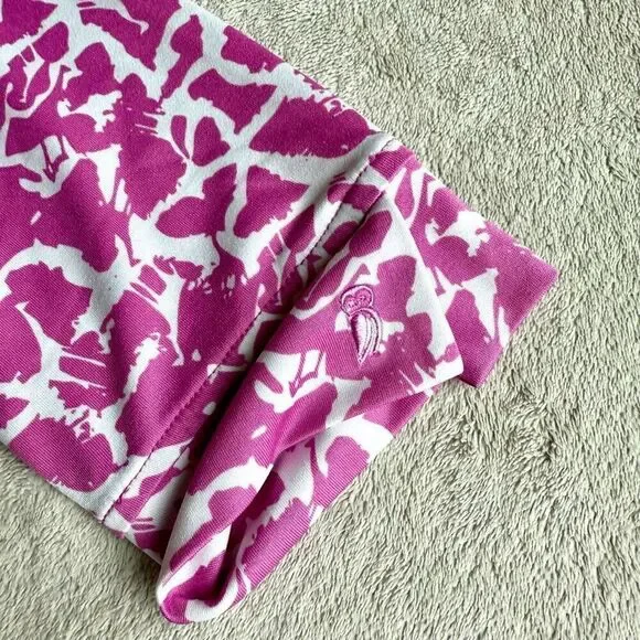 NWOT Sport Haley Women’s Pink Print 1/4 Zip Collared Sports Long Sleeve Top